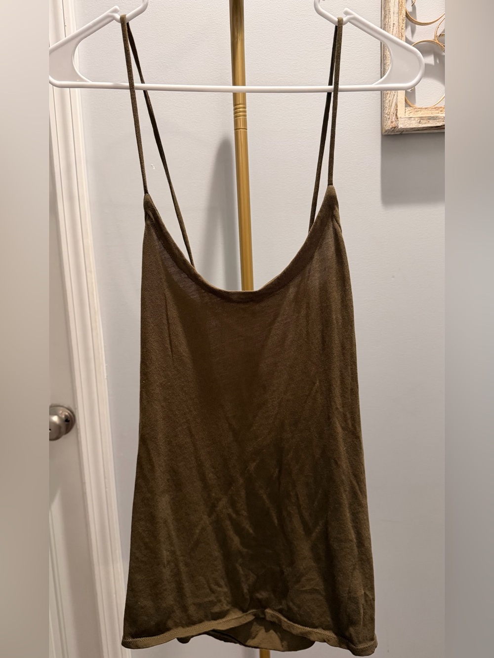 Chaser Olive Brown Spaghetti-Strap Camisole